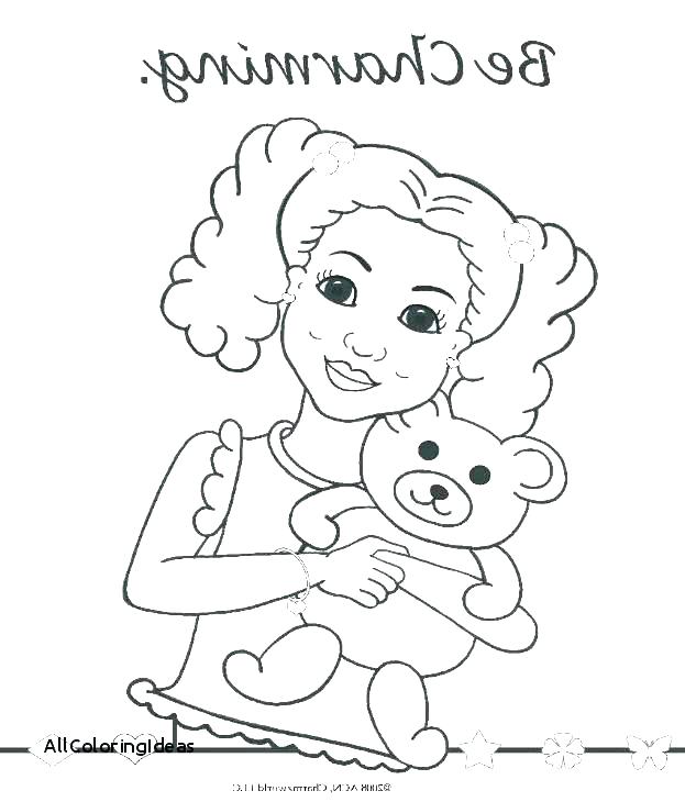 623x730 American Girl Coloring Pages Doll Coloring Pages American Girl