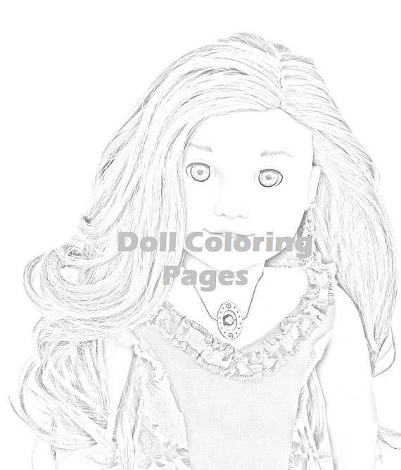 570x667 Lea Clark American Girl Doll Coloring Pages Adult Coloring