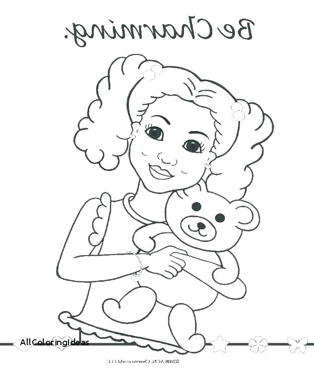 623x730 American Girl Coloring Pages Free Girl Coloring Pages To Print