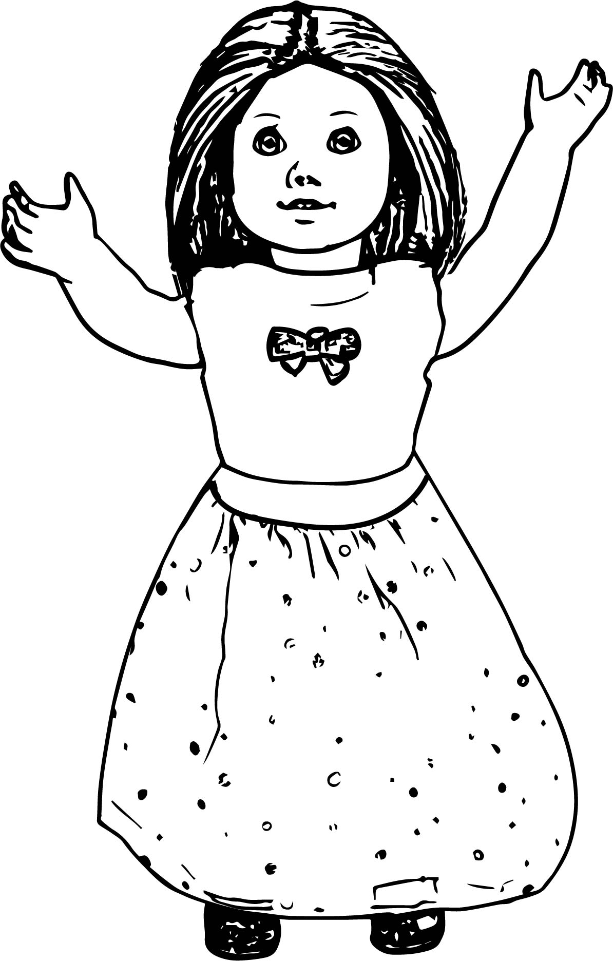 1194x1872 American Girl Mckenna Coloring Page Free Printable Pages Inside