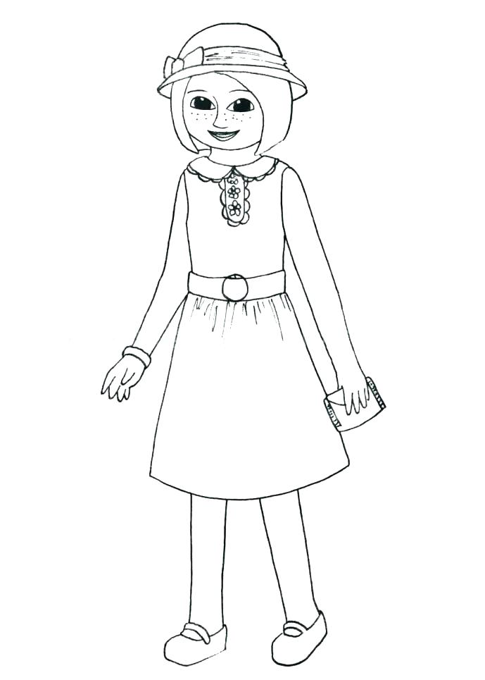 689x965 Free Printable Girl Doll Coloring Pages American Girl Coloring