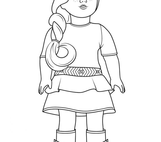678x600 American Girl Doll Pictures To Color American Girl Coloring Pages