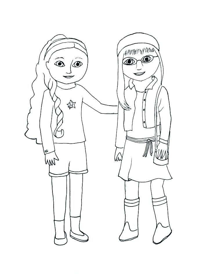 700x942 American Girl Printable Coloring Pages American Girl Doll