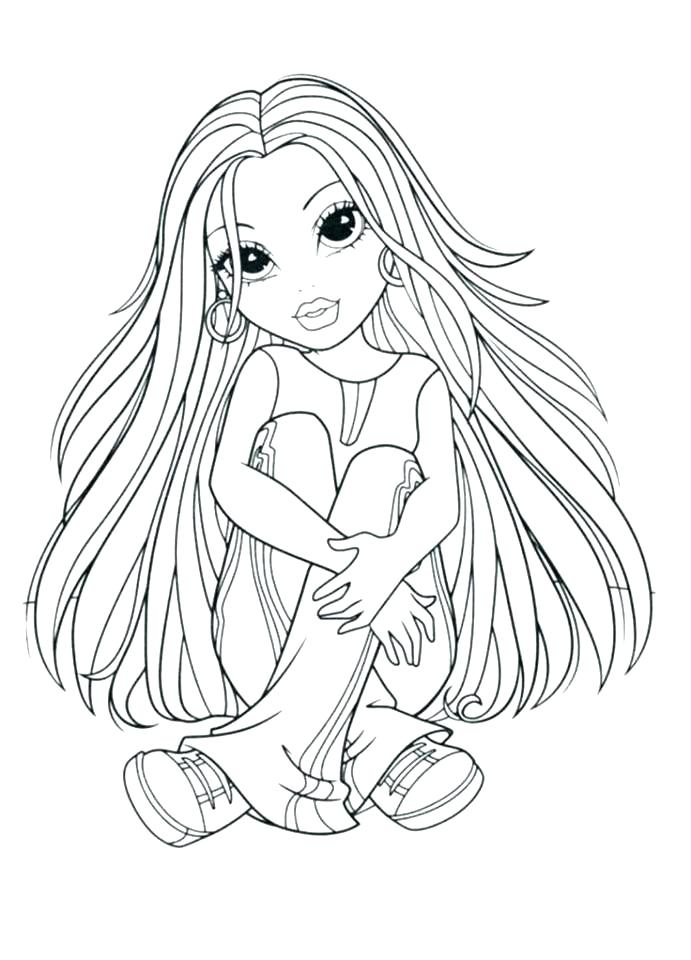 691x960 American Girl Coloring Page Girl Color Pages Girl Doll Coloring