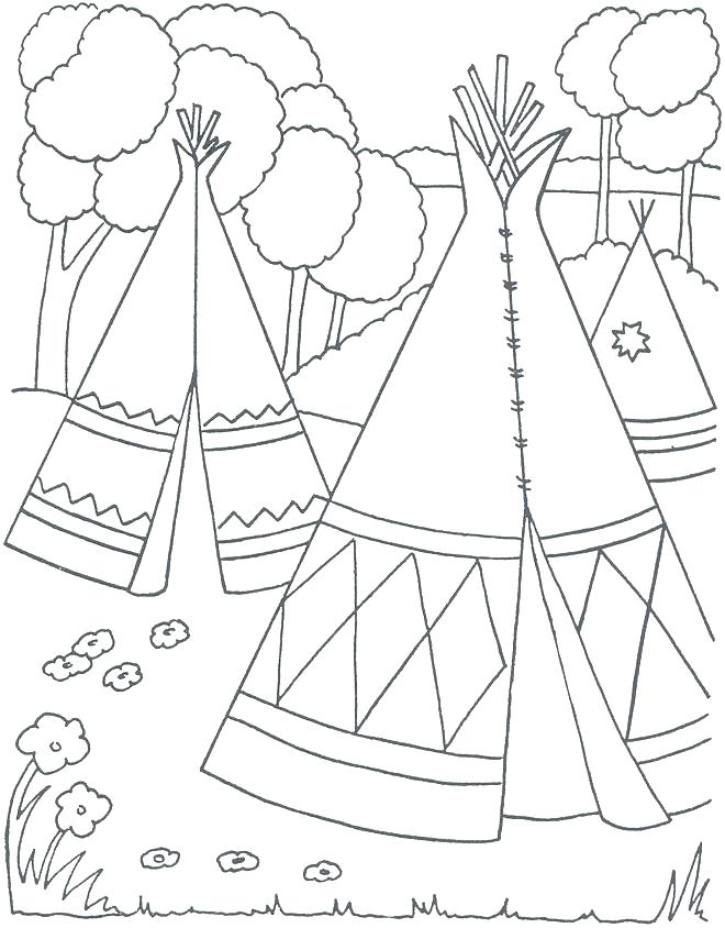 American Indian Coloring Pages 660x844 American Indian Coloring Pages