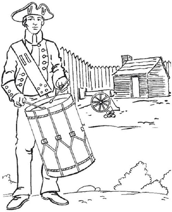Download American Revolution Coloring Pages Museum Camp 600x740 Download American Revolution Coloring Pages Museum Camp