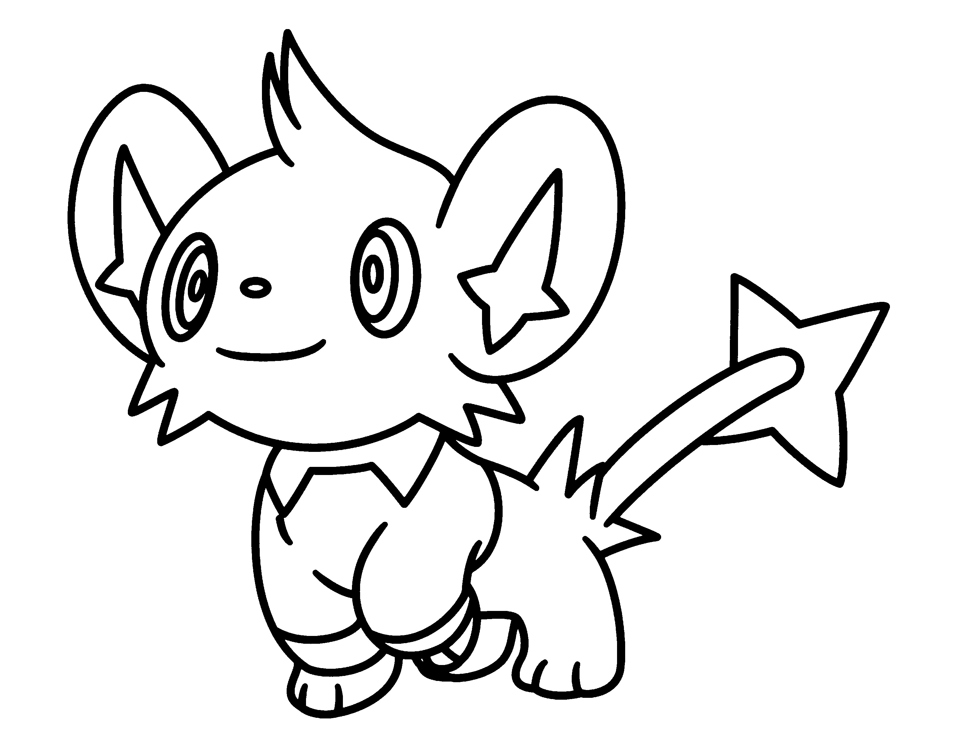 3100x2400 Pokemon Shinx Coloring Pages Printable Coloring For Kids 2018