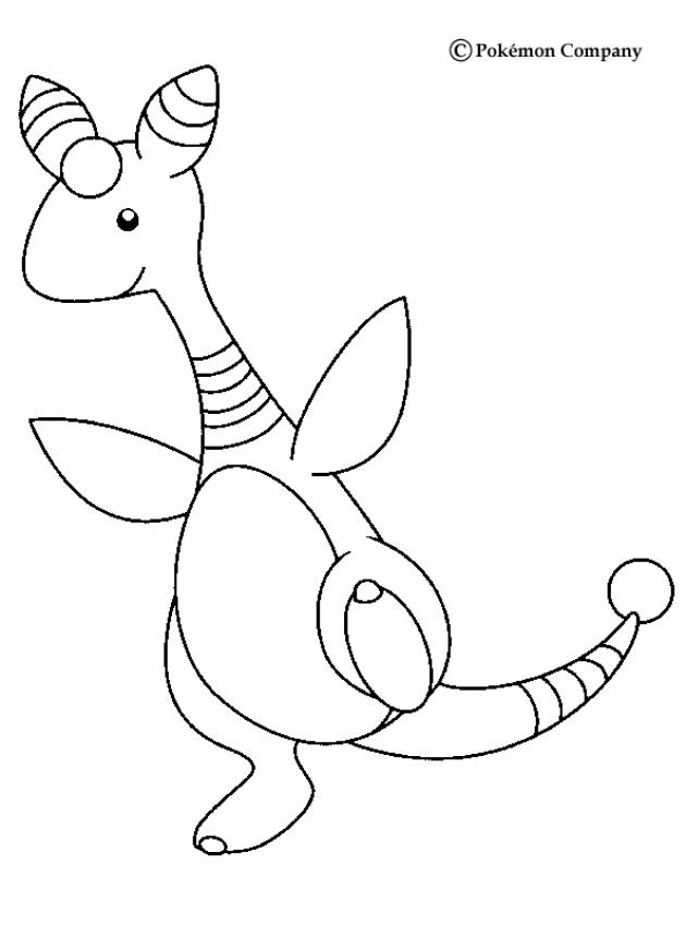 630x850 Delighted Ampharos Coloring Pages