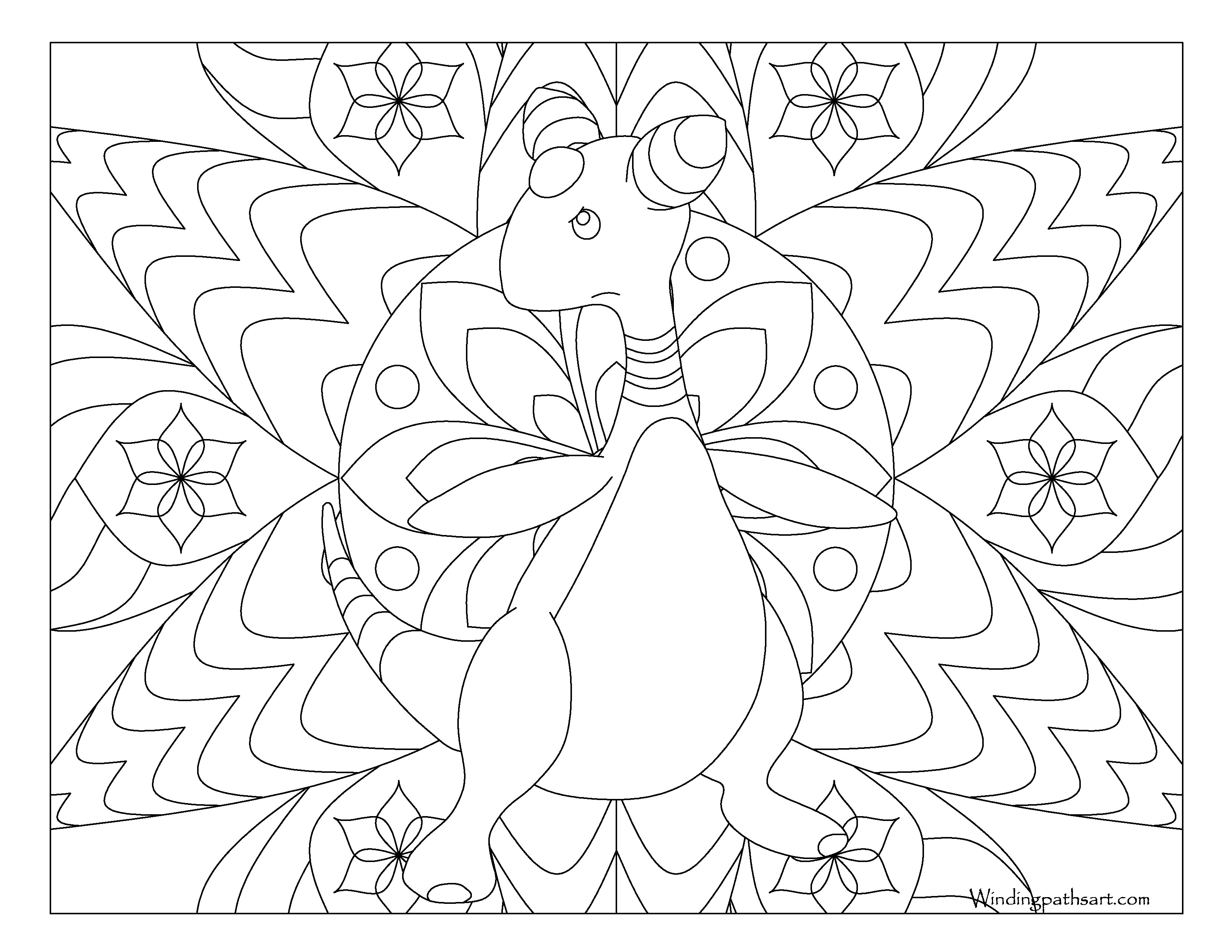 3300x2550 Adult Pokemon Coloring Page Ampharos Png Fit 3300 2c2550 Pages