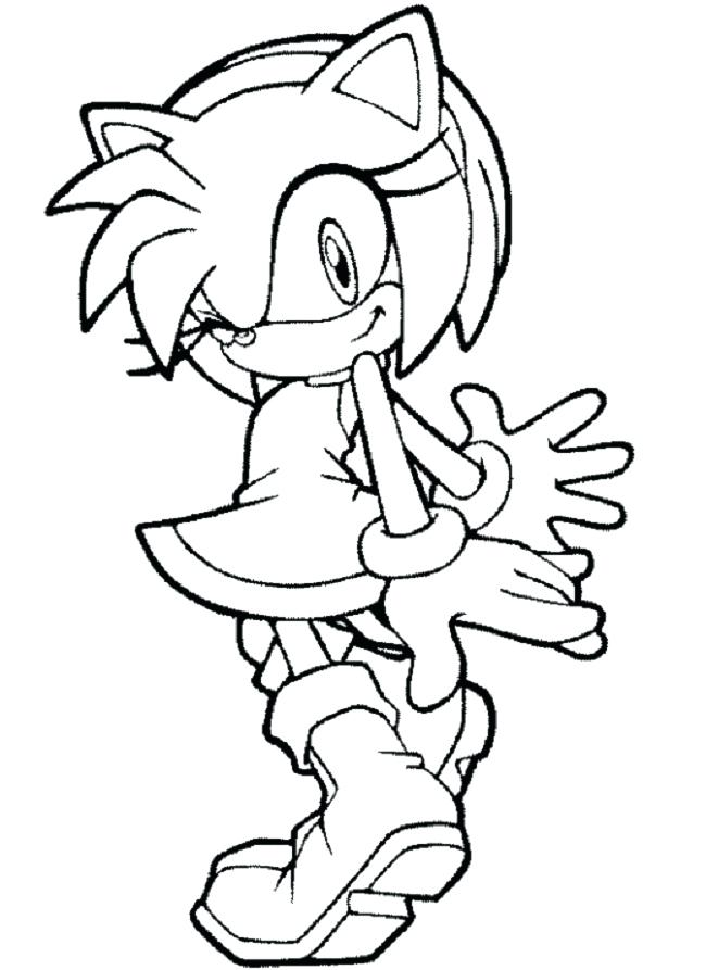 Amy Rose Coloring Pages at GetColorings.com | Free printable colorings ...