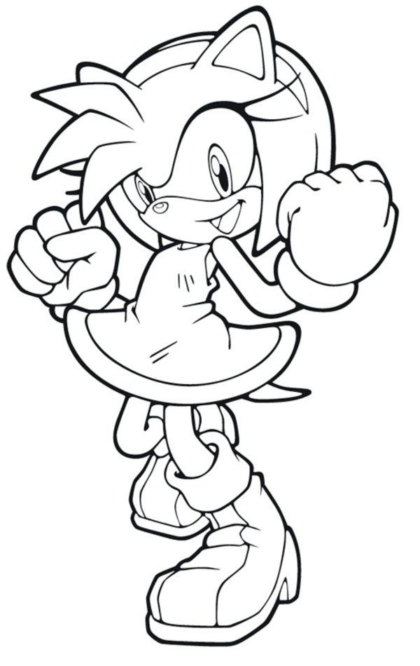 Amy Rose Coloring Pages at GetColorings.com | Free printable colorings ...