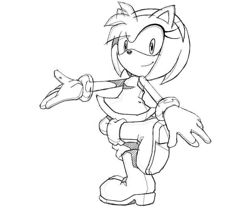 Amy Rose Coloring Pages at GetColorings.com | Free printable colorings ...