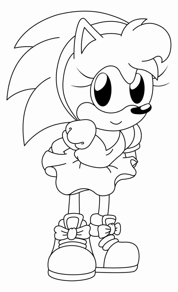 624x1024 Sonic Amy Coloring Pages Photos Sonic Coloring Pages In Addition