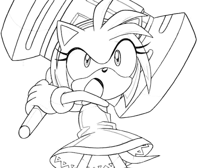 800x667 Sonic Generations Amy Rose Giant Hammer Surfing