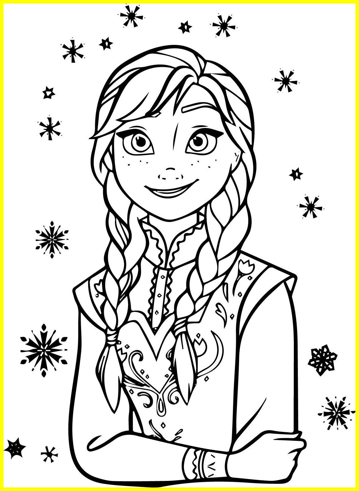 Ana And Elsa Coloring Page at GetColorings.com | Free printable ...