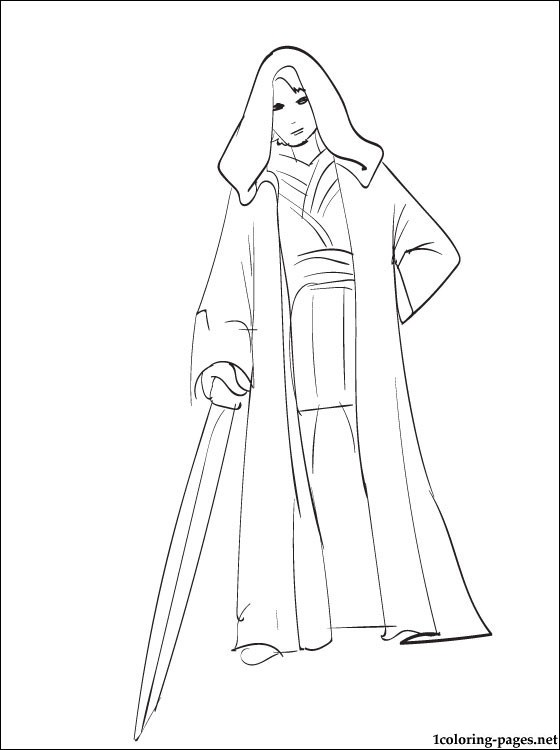 Star Wars Anakin Skywalker Coloring Page Coloring Pages 560x750 Star Wars Anakin Skywalker Coloring Page Coloring Pages