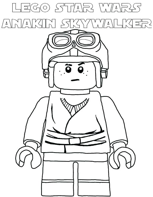 580x747 Star Wars Coloring Pages Anakin Skywalker With Two Coloring Page