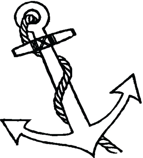 Fancy Anchor Coloring Page Coloring Pages