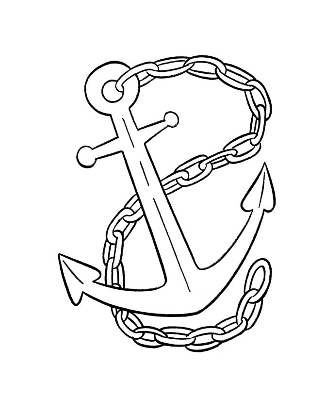 Anchor Coloring Pages Free