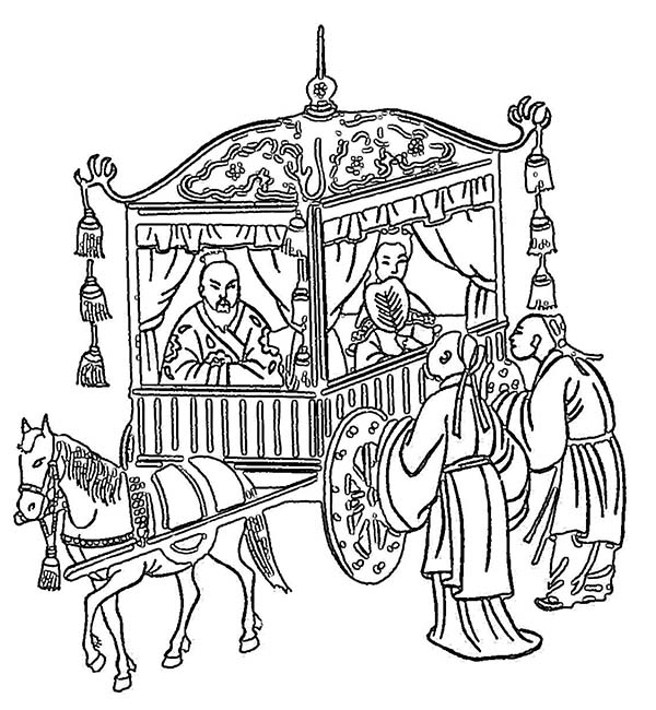 600x650 Confucius, A Very Popular Ancient China Figure Coloring Page