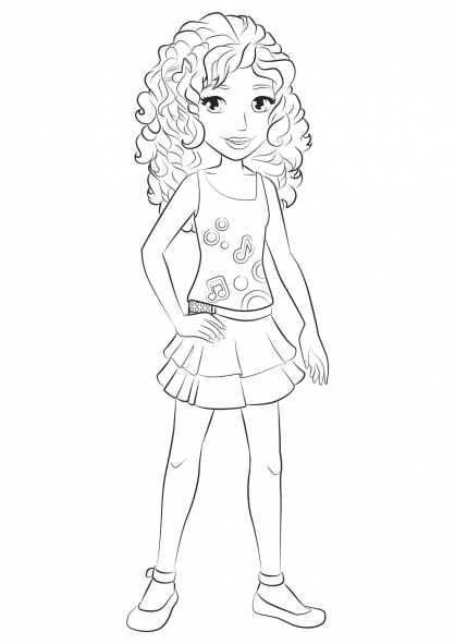 418x591 Lego Friends Coloring Pages Andrea
