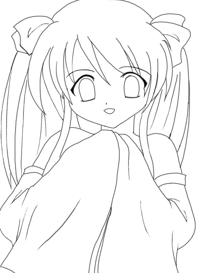 Anime Clipart Drawing 855x1140 Anime Clipart Drawing