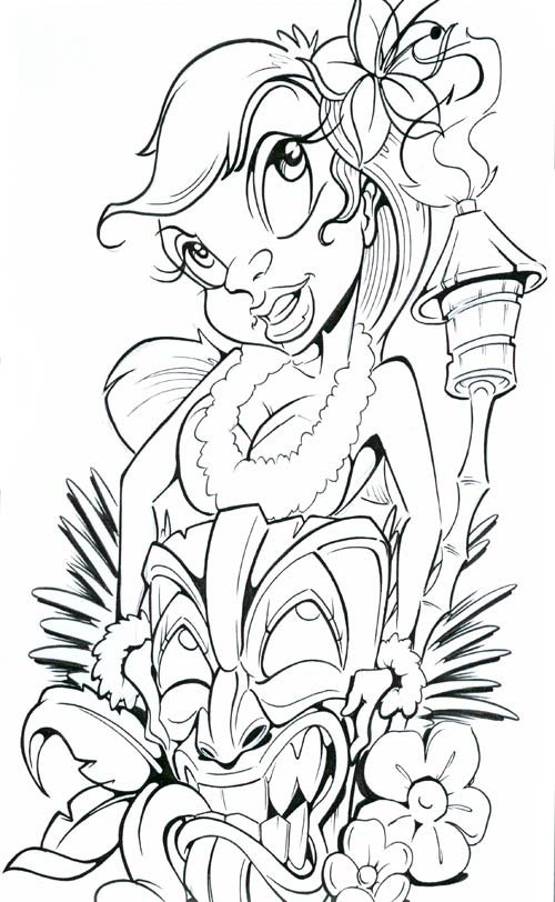 Best Place Ever, Love Tikis My Sketches Sketches 500x812 Best Place Ever, Love Tikis My Sketches Sketches