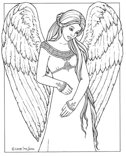 432x533 23 Angel Coloring Pages For Adults Collections Free Coloring Pages