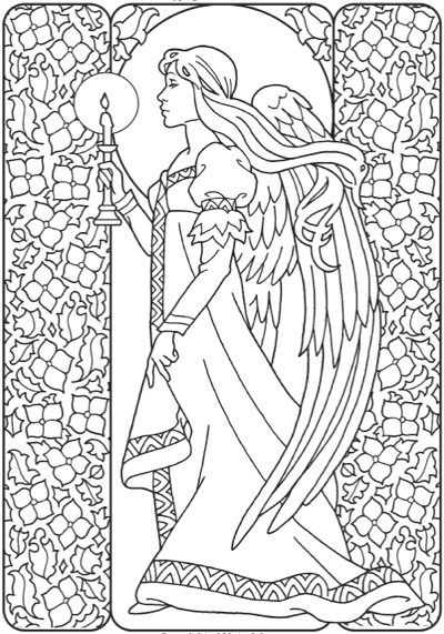 400x571 63 Best Angels Coloring Pages For Adults Images
