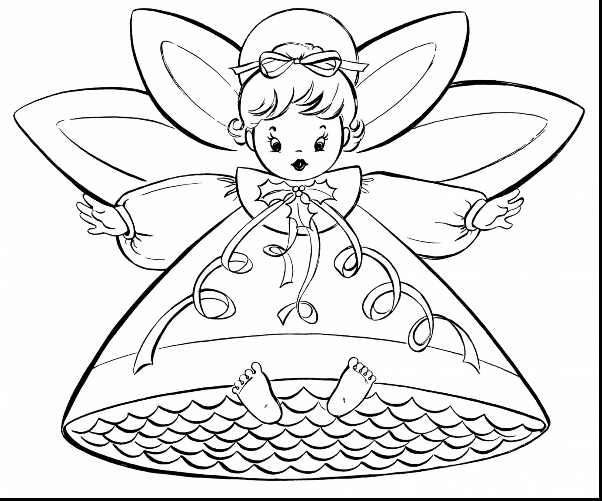 1980x1648 Splendid Angel Coloring Pages Free Printable For Kids