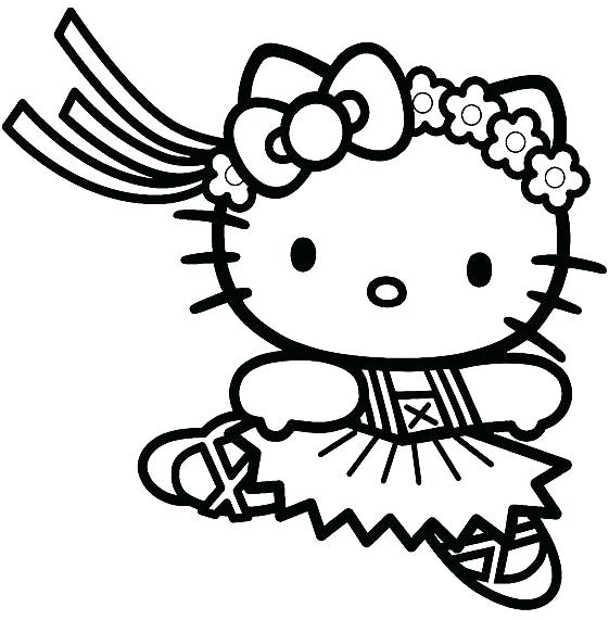 561x571 Kitty Coloring Pages Angel Hello Kitty Coloring Page