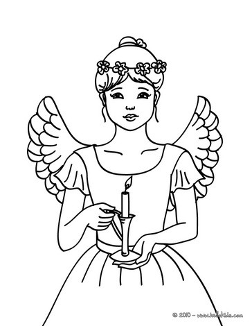 Gabriel The Angel Coloring Pages 364x470 Gabriel The Angel Coloring Pages