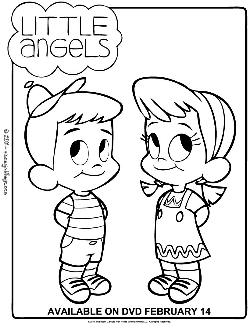 Little Angels Coloring Pages 820x1060 Little Angels Coloring Pages