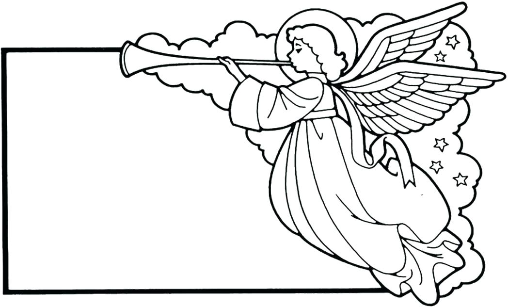 Angel Coloring Pages Guardian Angel Coloring Pages Blank Card 1048x633 Angel Coloring Pages Guardian Angel Coloring Pages Blank Card