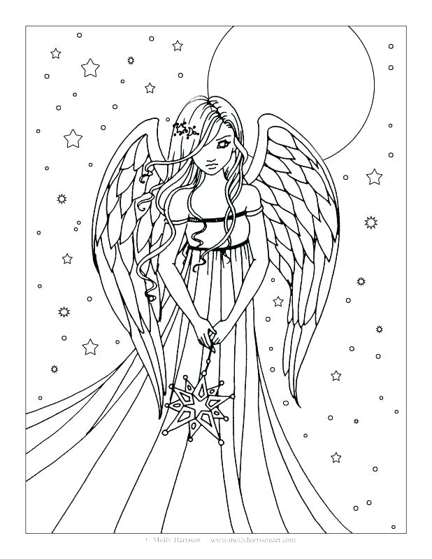 618x799 Angel Coloring Pages For Adults Plus Amazing Angel Coloring Pages