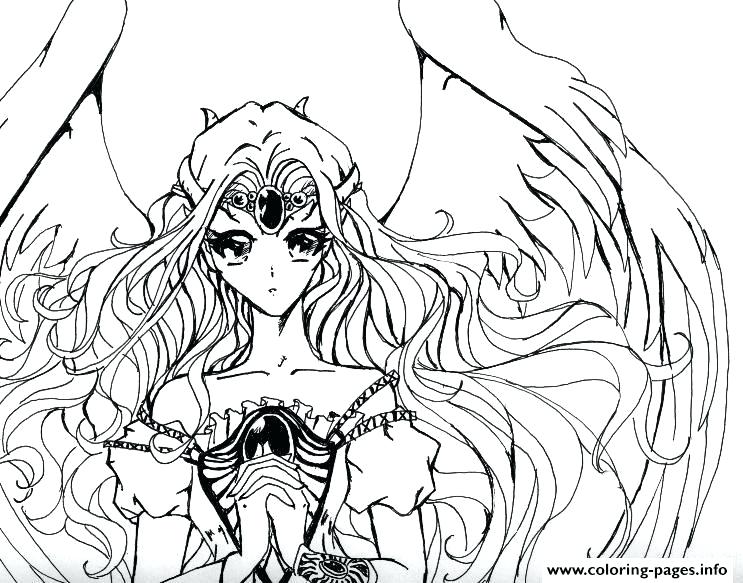 743x583 Dark Angel Coloring Pages Anime Angel Coloring Pages Anime Angel