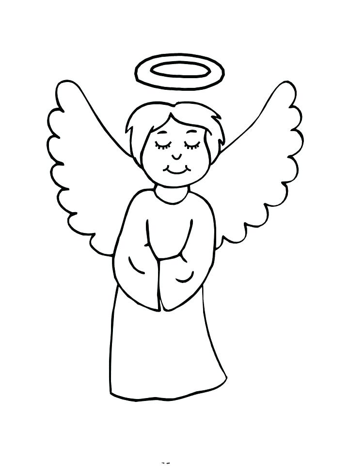  Angel Coloring Pages For Kids Printable 2