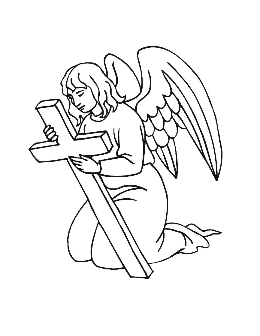 866x1120 Splendid Angel Coloring Pages Free Printable For Kids