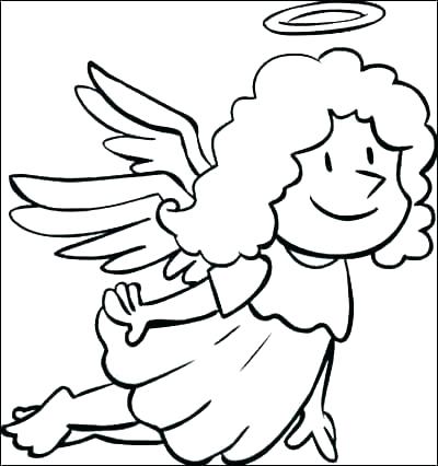 400x426 Angel Colouring Pages Printable Angel Ornaments Coloring Pages