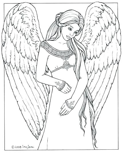 Angel Coloring Pages To Print Angel Coloring Pages Printable Angel 432x533 Angel Coloring Pages To Print Angel Coloring Pages Printable Angel
