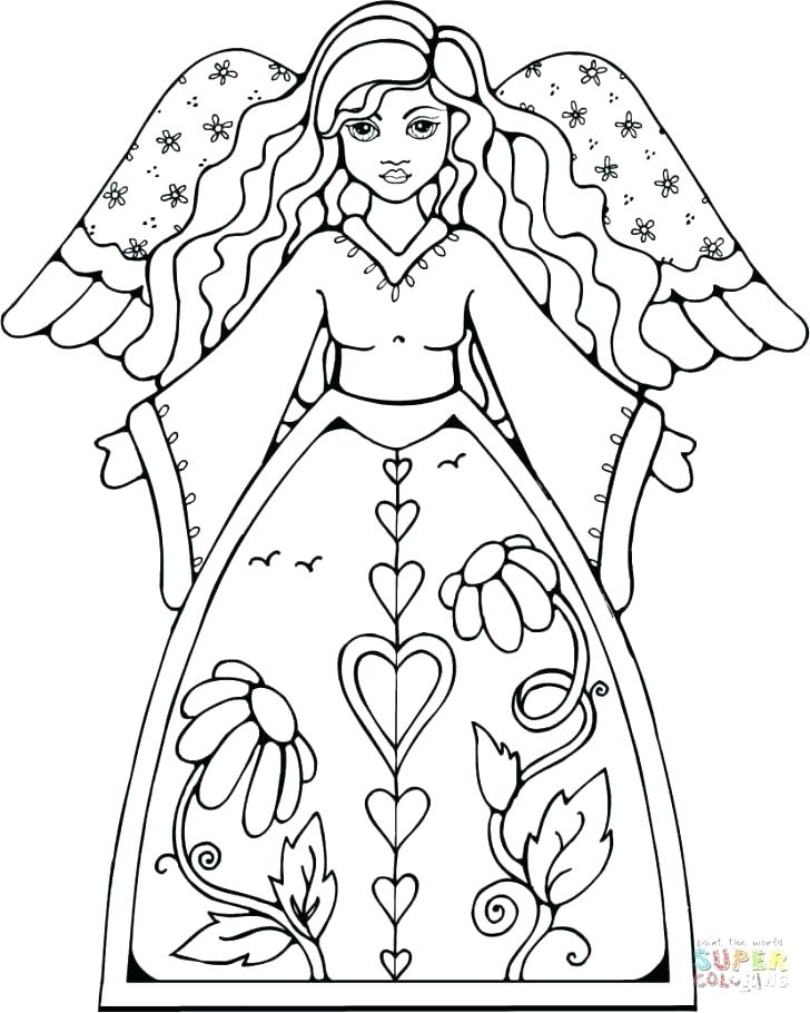 Angel Coloring Page Angel Wings Coloring Pages To Print 728x910 Angel Coloring Page Angel Wings Coloring Pages To Print