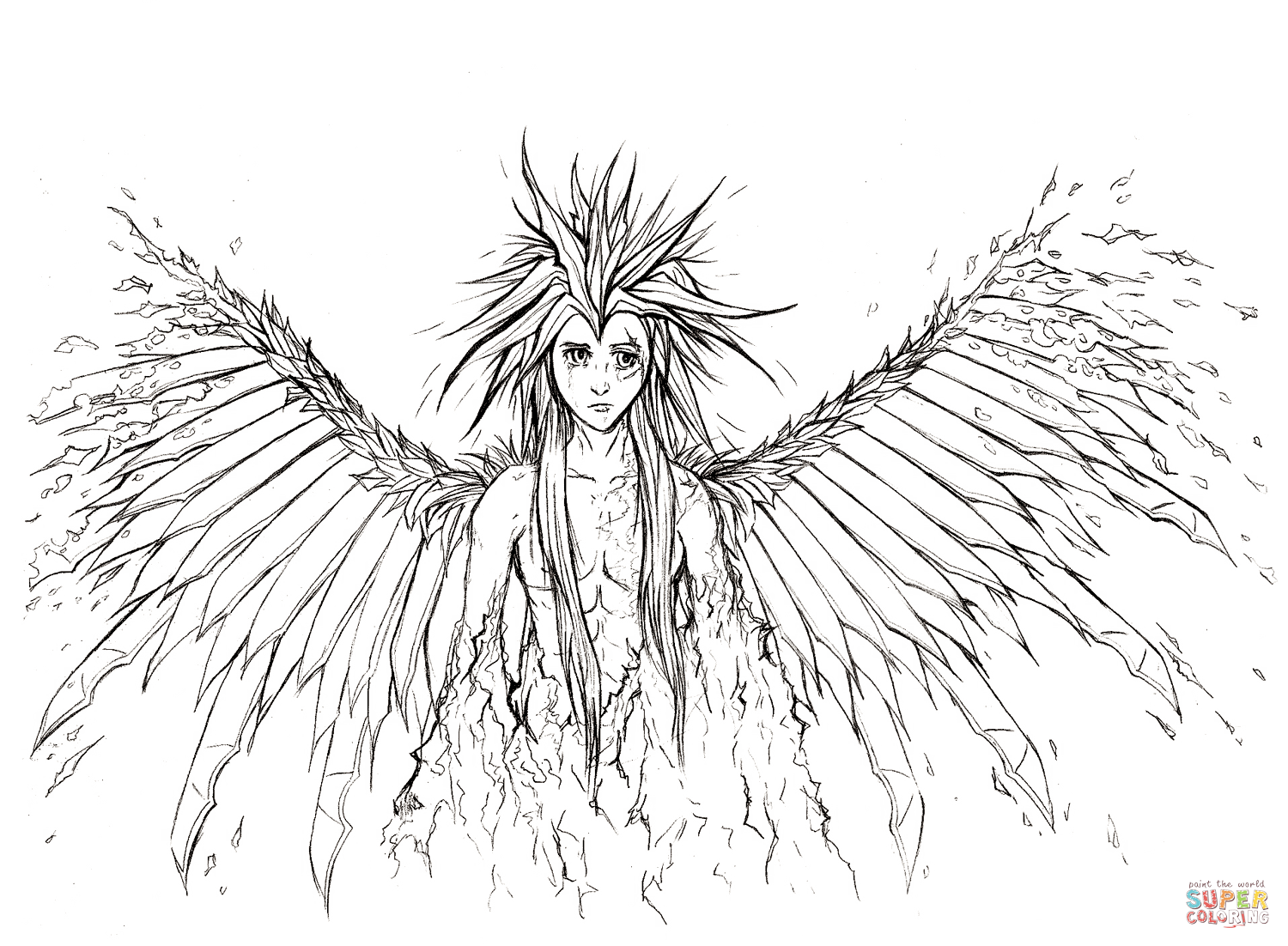 Growth Dark Angel Coloring Pages Amazing For Ideas And To Print 1500x1102 Growth Dark Angel Coloring Pages Amazing For Ideas And To Print