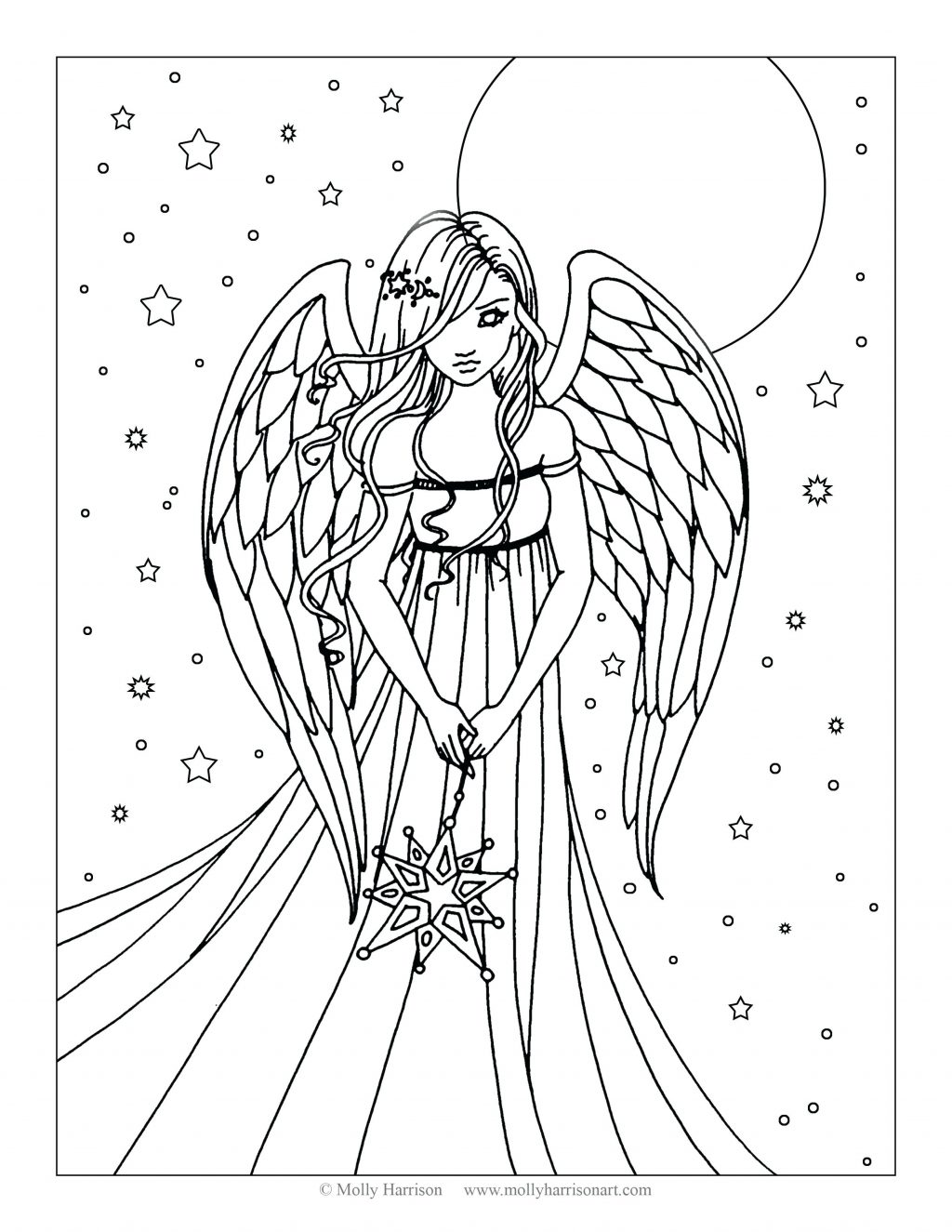 Coloring Pages ~ Angel Coloring Page Free By Molly Fantasy Art 1024x1325 Coloring Pages ~ Angel Coloring Page Free By Molly Fantasy Art