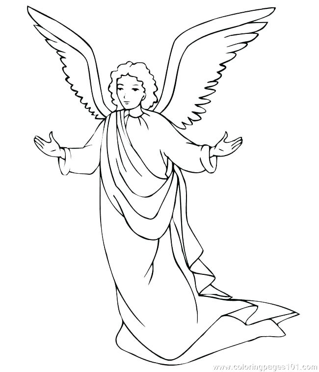 Angel Gabriel Coloring Page Angel Coloring Page And Coloring Page 650x758 Angel Gabriel Coloring Page Angel Coloring Page And Coloring Page