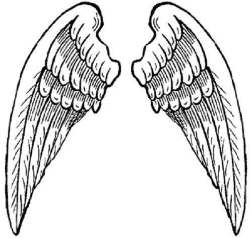 Heart With Angel Wings Coloring Pages Ink Amp Metal 500x472 Heart With Angel Wings Coloring Pages Ink Amp Metal
