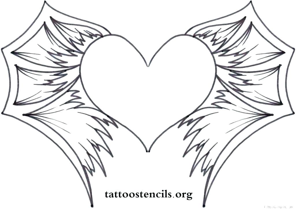Angel Wings Coloring Pages Angel Wings Coloring Pages Heart 1024x724 Angel Wings Coloring Pages Angel Wings Coloring Pages Heart