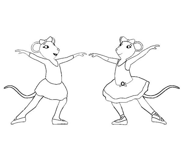 Angelina Ballerina Coloring Pages at GetColorings.com | Free printable ...