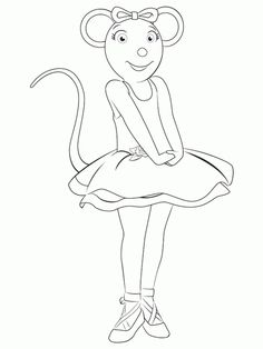 236x314 Coloring Pages Angelina Ballerina