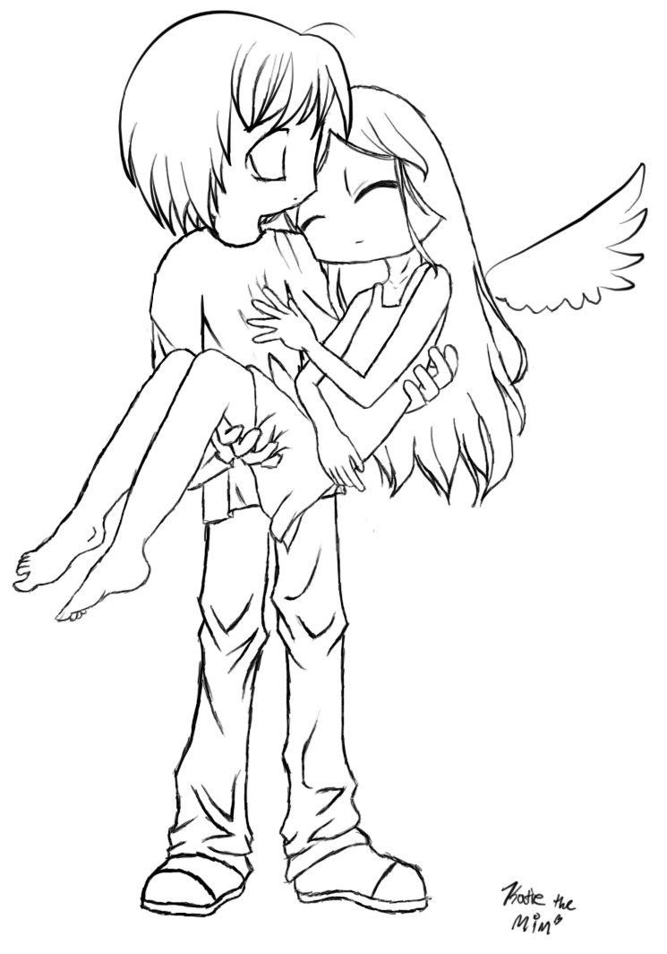 Anime Angel Coloring Pages 745x1064 Anime Angel Coloring Pages