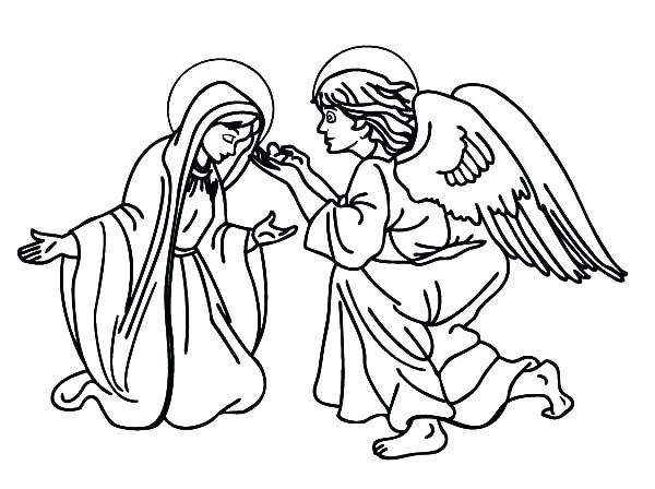 600x448 Coloring Page Angel Coloring Pages Angels Angel Coloring Page